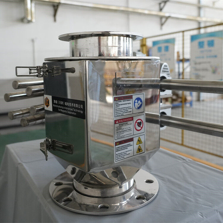 Explosieveilige zelfreinigende permanente magneetscheider met PLC automatische besturing voor gevaarlijke omgevingen